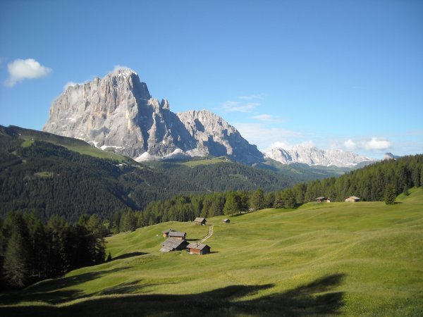 Panoramatowards Langkofel / Sassolungo
