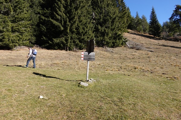 Bivio tutto sinistra
presso Lahner Alm