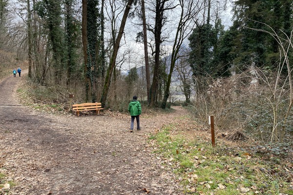 Bivio destra
o sinistra per variante del giro al lago